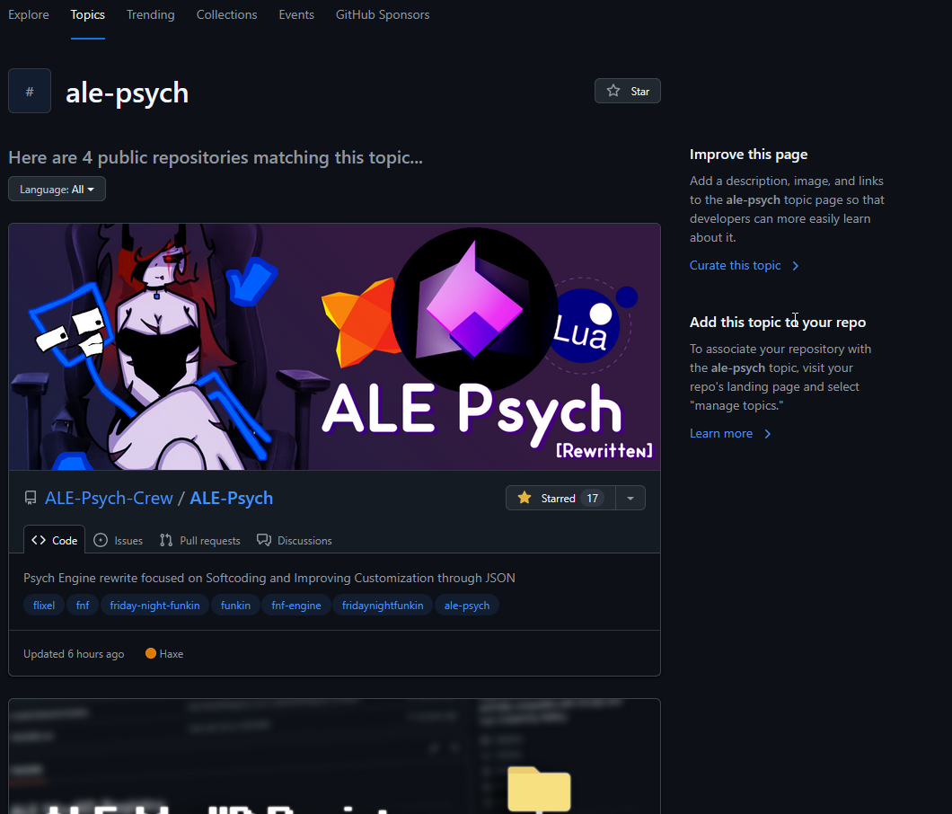 GitHub topic preview
